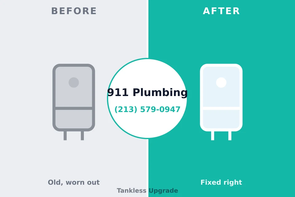 Before and after: plumbing repair Gantt, SC